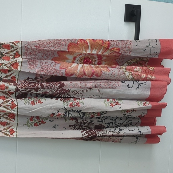 julie G. Y2K fit flare girly floral zebra sequin Sleeveless Dress - Multicolor M - Picture 3 of 11